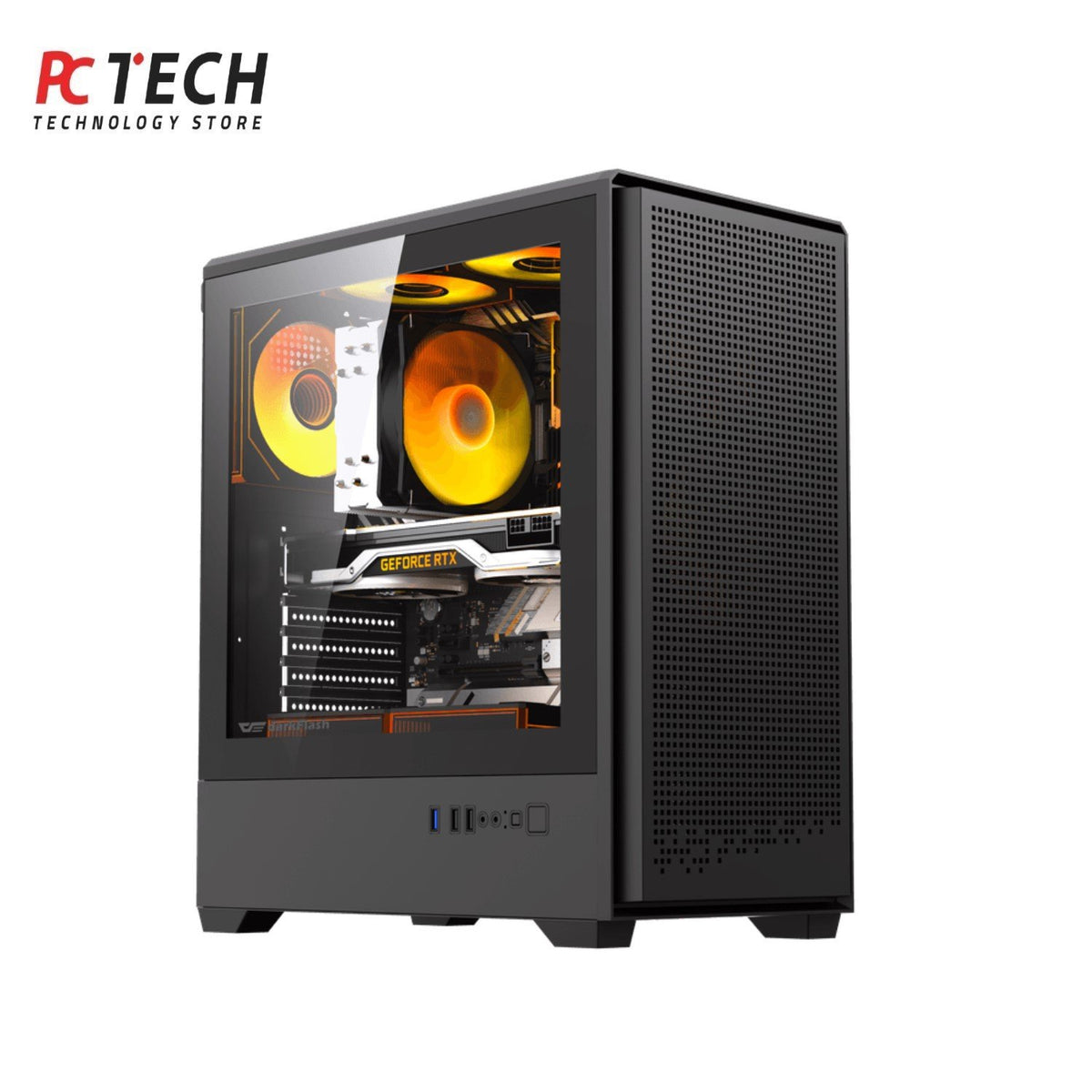 DarkFlash C365 Gaming Case with GP650W 80+ Bronze Power Supply