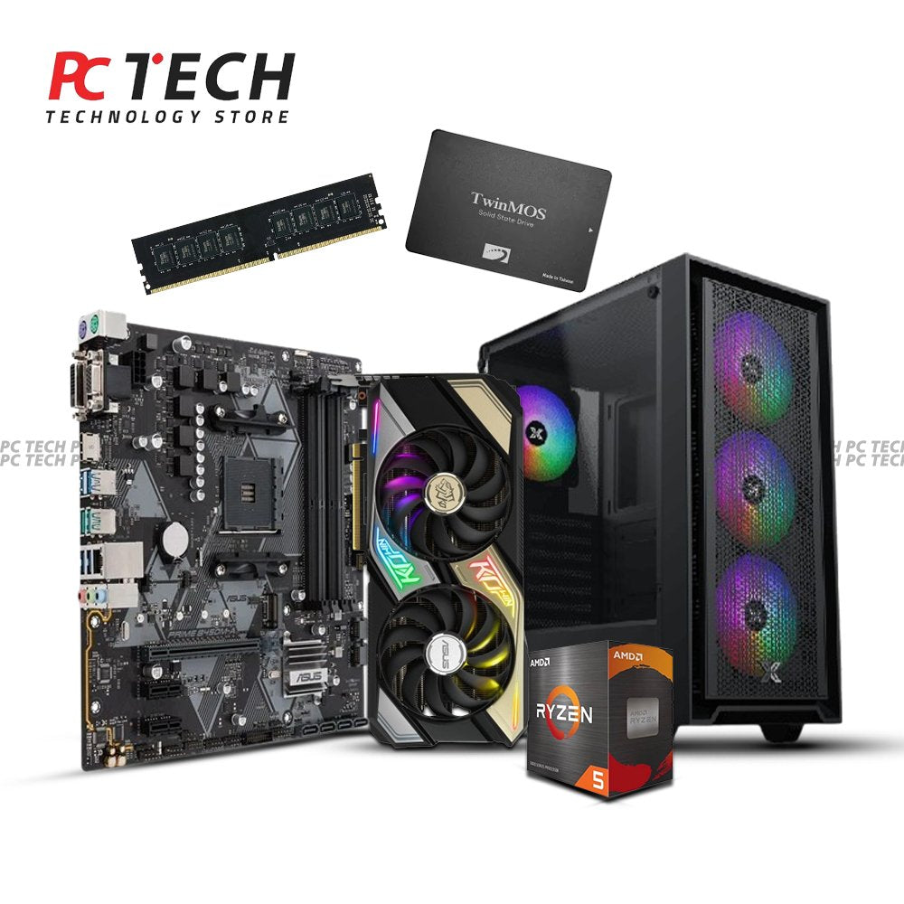 Gaming PC Ryzen 5 5600 – ASUS RTX 3060 Ti, 8GB RAM, 128GB SSD