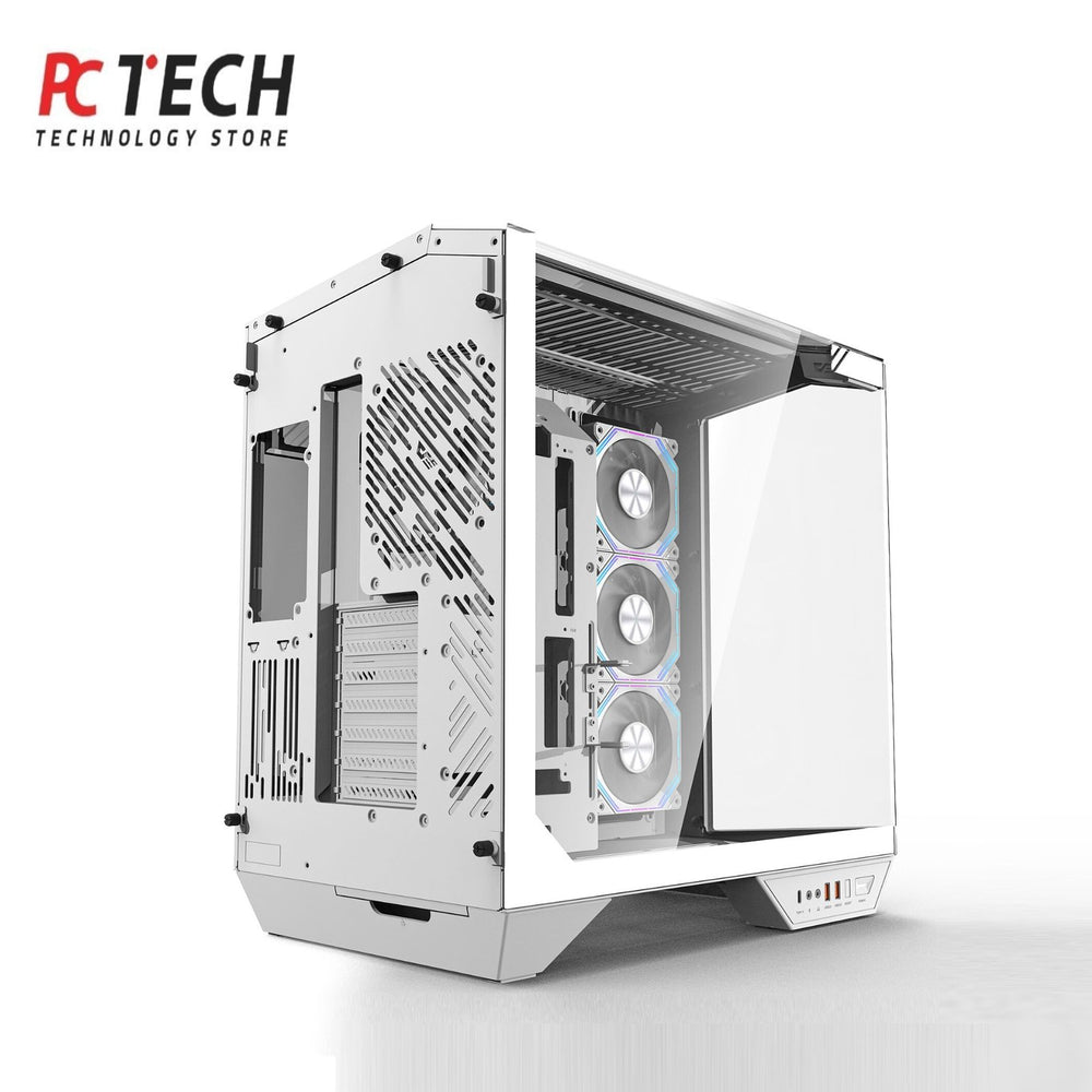 DARKFLASH DY470 White ATX Gaming PC Case with High Airflow