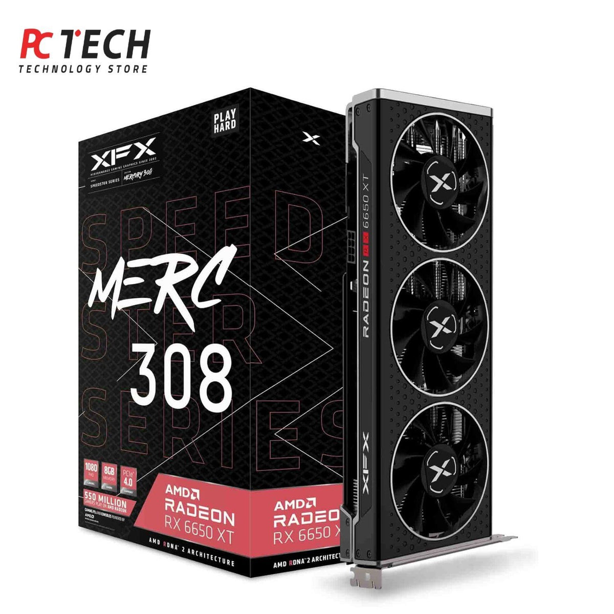 XFX RX 6650 XT 8GB Graphics Card | Smooth 1080p & 1440p Gaming GPU