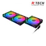 XIGMATEK Starlink Ultra (3PCS Black Easy Clip On & Smart Link Fan,ARGB & PWM Cable,Galaxy II Fan Control Box & Remote,Color Box) - Image 4