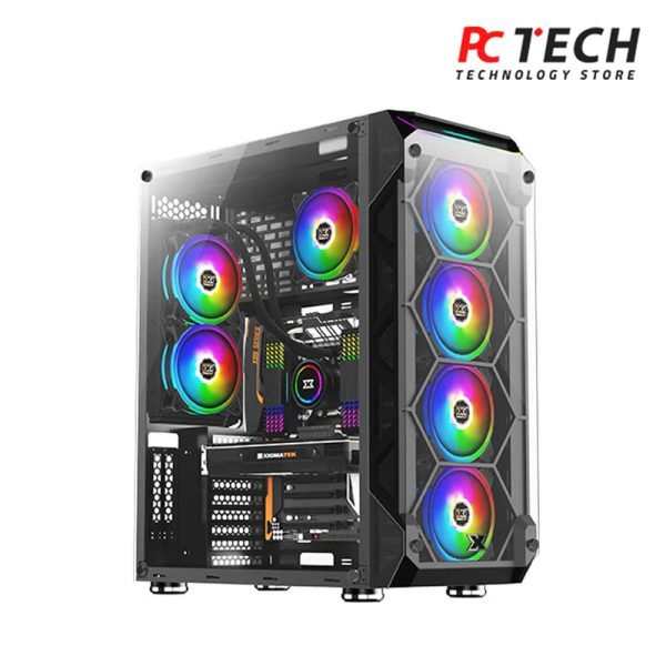 Xigmatek Overtake 6 Fan ARGB Super Tower Case