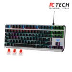 Aula F3087 Red Switch Wired Gaming Keyboard English & Arabic - Black - Image 2