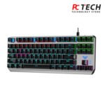 AULA F3087 TKL Mechanical Gaming Keyboard – Blue Switch – Rainbow backlight | Black / Silver - Image 2