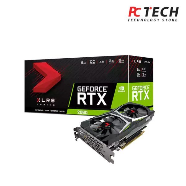 PNY GeForce XLR8 RTX 2060 6GB Gaming Overclocked Edition Dual Fan