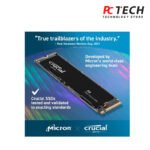 Crucial P3 Plus 2TB PCIe Gen4 3D NAND NVMe M.2 SSD - Image 4