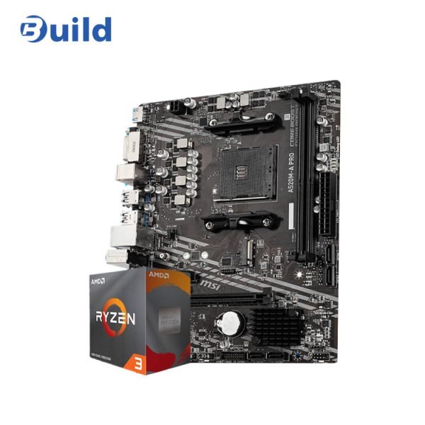 BUNDLE AMD RYZEN 3 4100 - MSI A520M-A PRO MOTHERBOARD