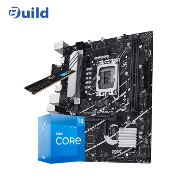 BUNDLE INTEL I5 12400F - ASUS PRIME B760M K D5 - CRUCIAL 16GB 4800MHZ