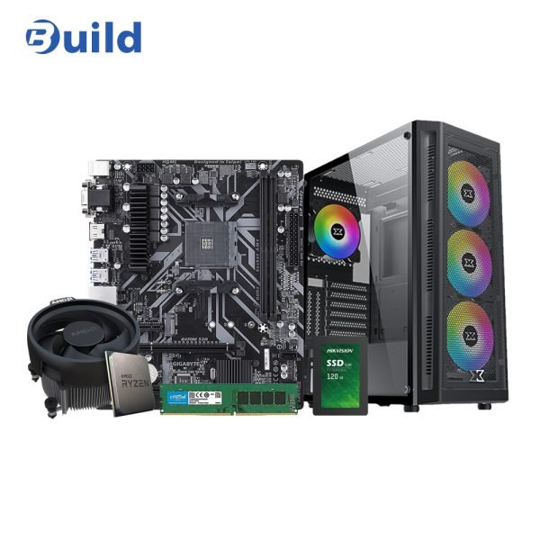Bundle RYZEN 5 4650G - GIGABYTE B450M S2H - CRUCIAL 16GB 3200MHz