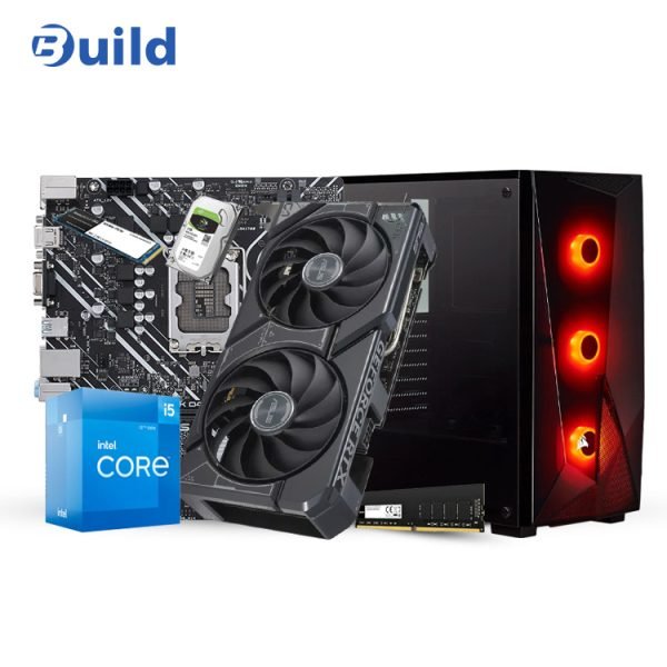 INTEL CORE I5 12400F - ASUS DUAL RTX 4060 8GB - ASUS H610M K D4 - LEXAR 8GB 3200MHZ