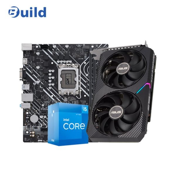 INTEL I5 12400F - ASUS Dual GeForce RTX™ 3050 OC Edition 8GB - ASUS PRIME H610M K D4