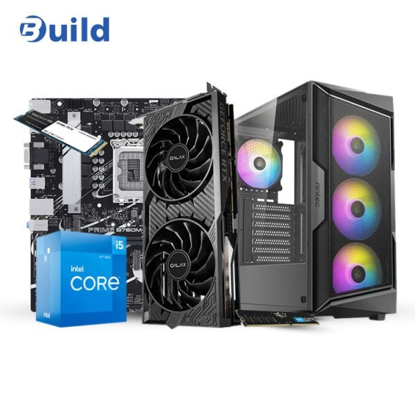 INTEL I5 12400F - GALAX DUAL FAN RTX 4060TI 8GB - ASUS PRIME B760M K D5 - CRUCIAL 16GB 4800MHZ DDR5
