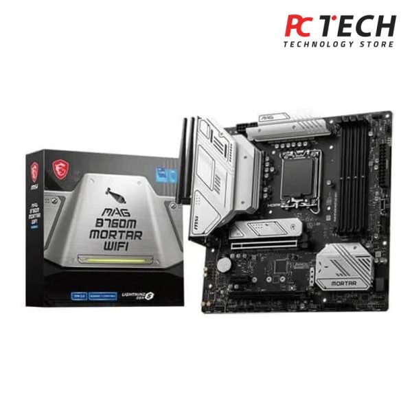 MSI MAG B760M Mortar WiFi Gaming Motherboard, Supports 12th/13th Gen Intel Processors, LGA 1700, DDR5