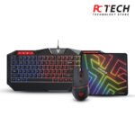 FANTECH P31 3 in 1 Mouse, Keyboard and MousePad Combo, Multimedia Devices, RGB Backlighting, Adjustable DPI, Huano 10 Million Clicks, Anti Ghosting, Gaming Peripherals Bundle