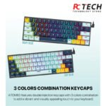 Fantech MK874 v2 Wired Mechanical Keyboard - Navy with Blue Switch - Image 3