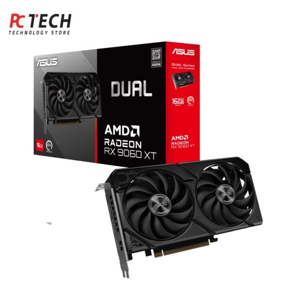 ASUS Dual Radeon RX 9060 XT 16GB GDDR6 Gaming Graphics Card