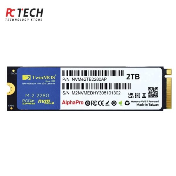 TwinMOS Alpha Pro NVMe 2TB SSD | High-Speed PCIe M.2