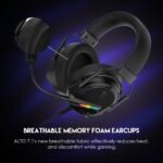 Fantech Alto 7.1 GH26 Gaming Headset, RGB, Drivers 50mm, Black - Image 5