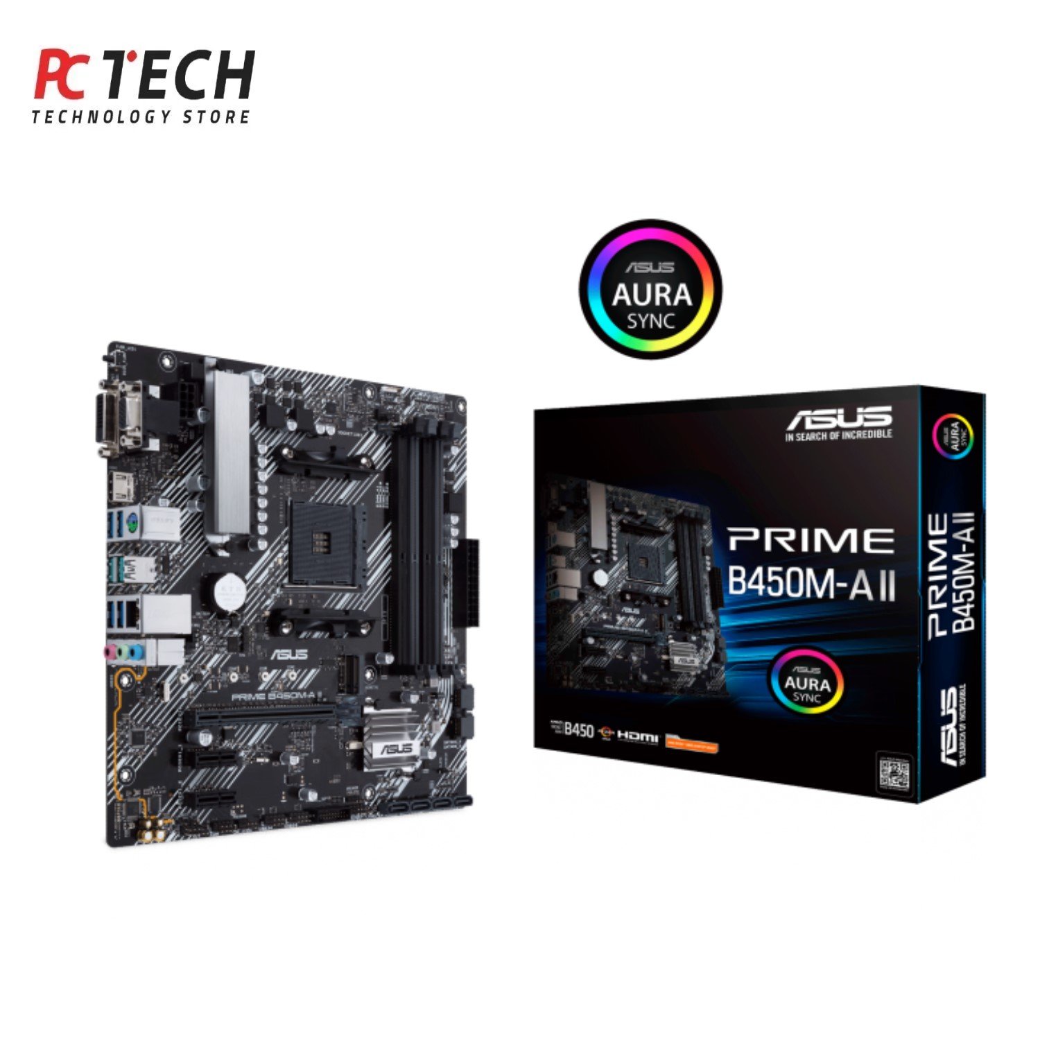 1 ASUS PRIME B450M-A II AM4 Micro-ATX– DDR4 - Image 1