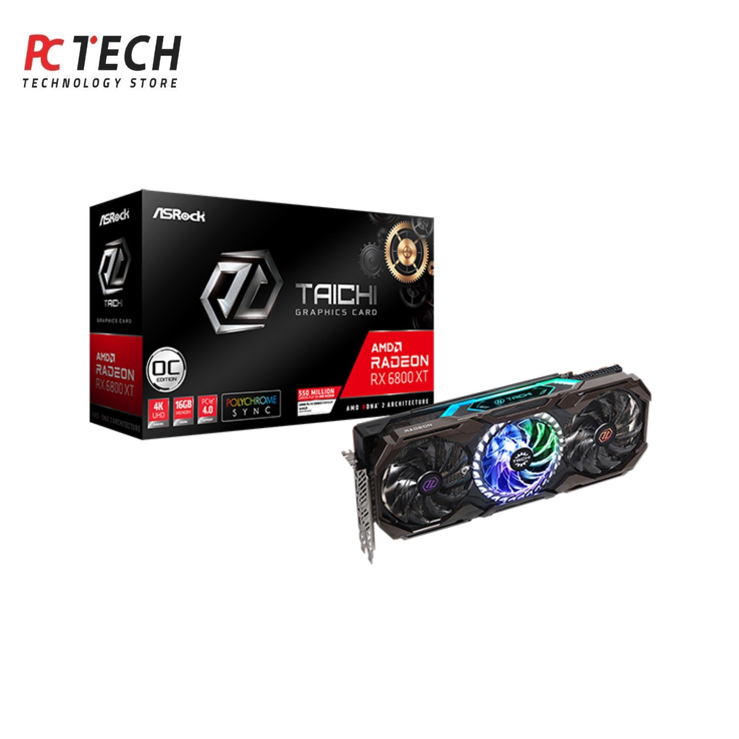 AS1 ASRock Taichi X Radeon RX 6800 XT 16GB Graphics Card – Tray Version - Image 1