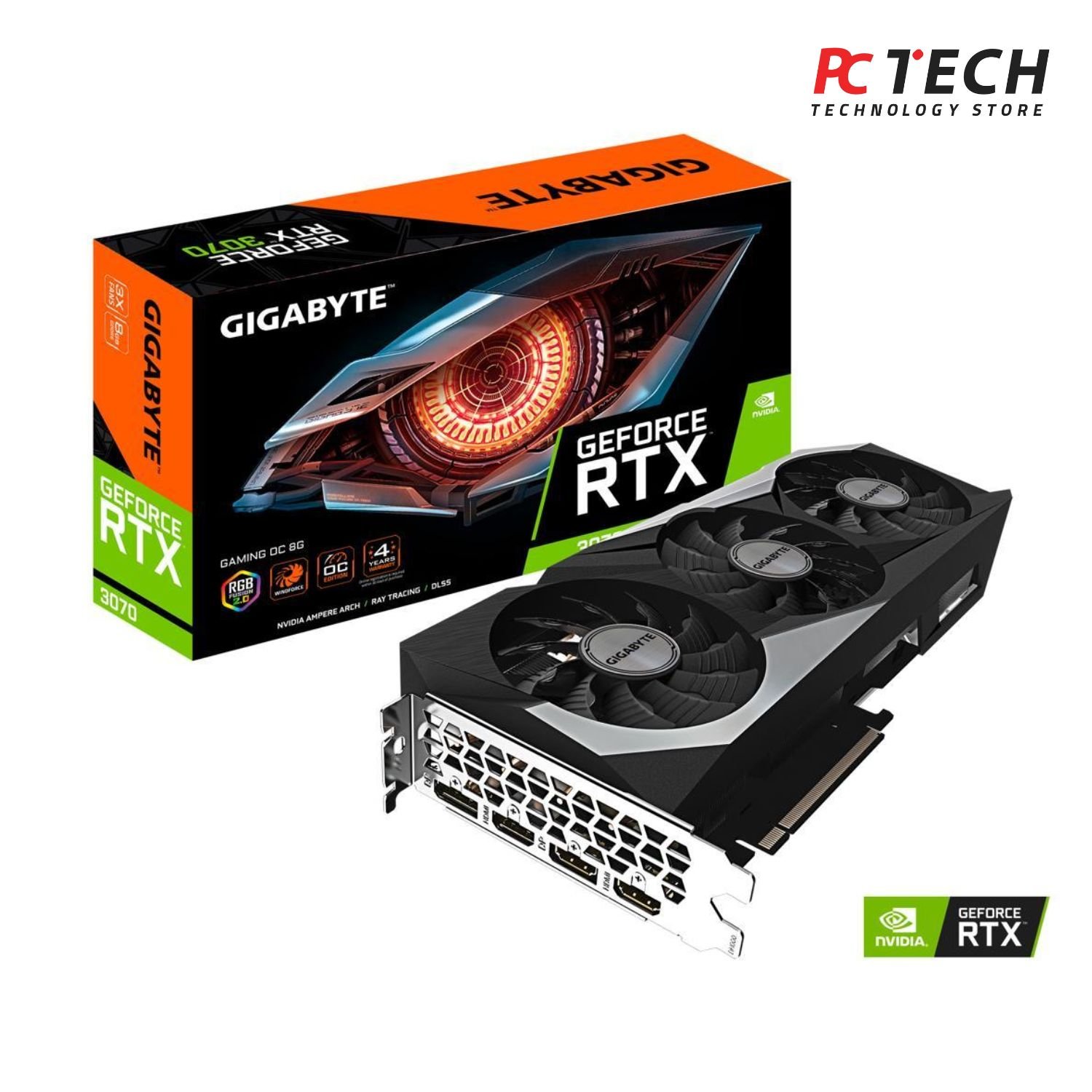 GIGABYTE GAMING OC RTX 3070 8GB GIGABYTE RX 3070 GAMING OC 8G GDDR6 - Box Version - Image 1