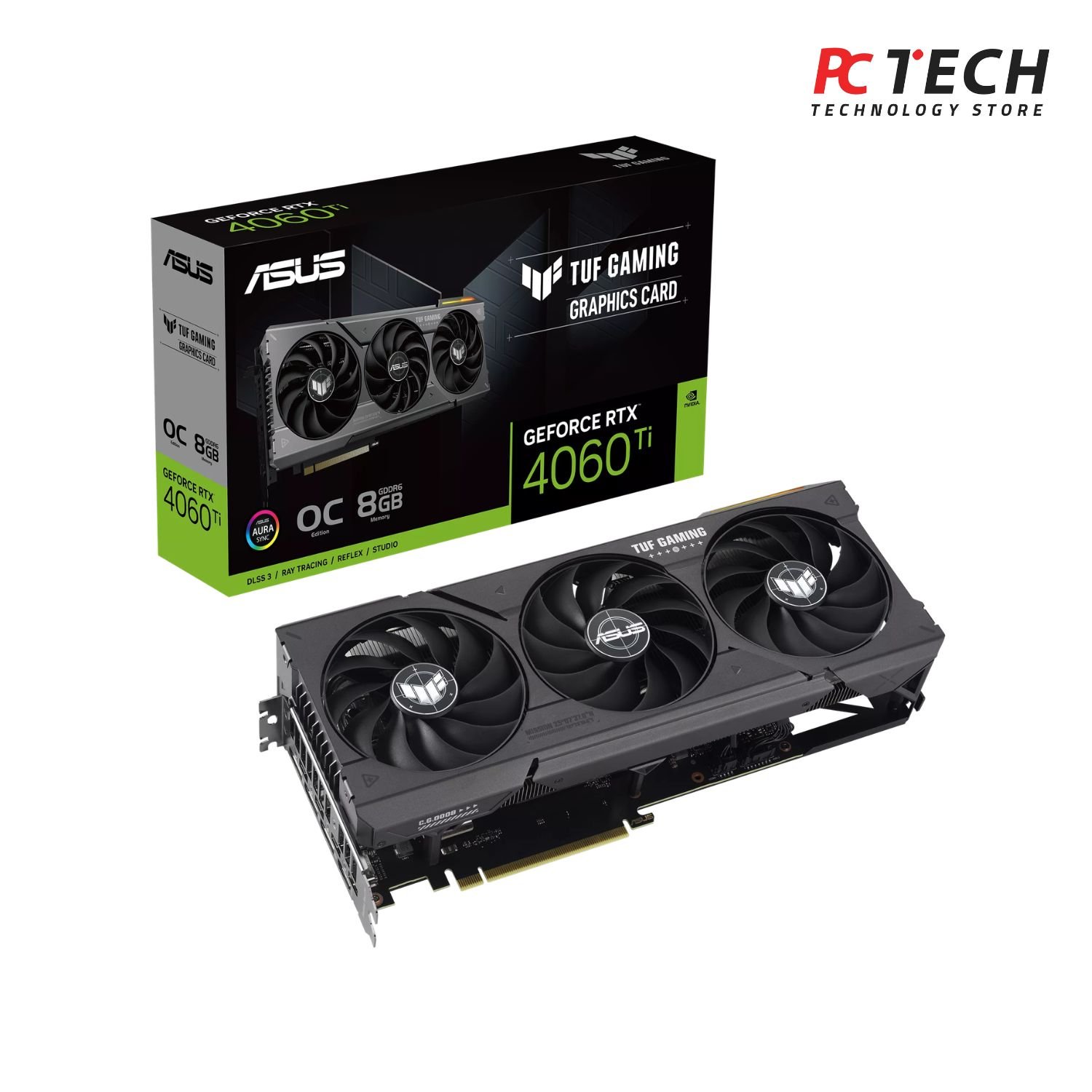 tuf 4060 ti 8 3 ASUS TUF Gaming RTX 4060 Ti 8GB GDDR6 OC Edition - Image 1